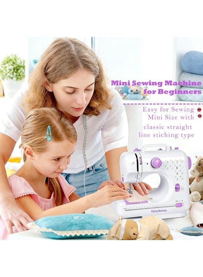 12-Stitch Electric Sewing Machine with Extension Table - Double Line and Double Speed - Portable Multifunctional Sewing Machine for Beginners and Kids - Image 4