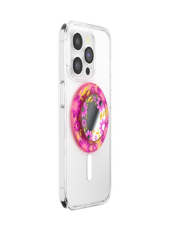 بوب سوكيتس قبضة هاتف PopSockets لـ MagSafe مع مسند، حامل مغناطيسي، جزء علوي قابل للتبديل، تثبيت آمن لحافظات iPhone MagSafe، قبضة الهاتف والجهاز اللوحي - وردي مريح - Image 2