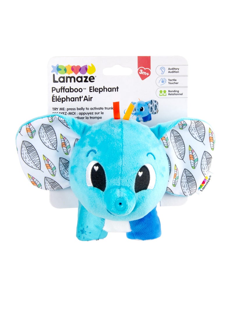 Lamaze Puffaboo Elephant - Sensory Development Toy for Newborns, Babyshower Gift, Learning Fun for Boys and Girls (3 Months+) | Multi-colored - Image 2