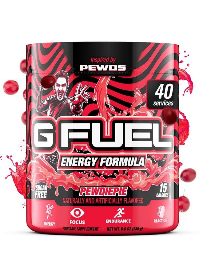 جي فيول مسحوق مشروب الطاقة جي فيول بيودي باي، مزيج كافيين قبل التمرين للألعاب، خالٍ من السكر، تركيز أمينو، فيتامينات ومضادات أكسدة، 9.9 أونصة (عنب بري، 40 حصة) - Image 1
