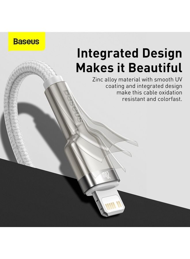 بيسوس كابل USB C إلى Lightning مضفر من النايلون لنقل البيانات سريع الشحن بقدرة 20 واط لتوصيل الطاقة لـ iPhone 14/ 14 Pro Max/ 13 Pro/13 Pro Max/13/13 mini/ iPad 9/ 12 mini/12/12 Pro وجميع سلاسل Lightning - Image 4