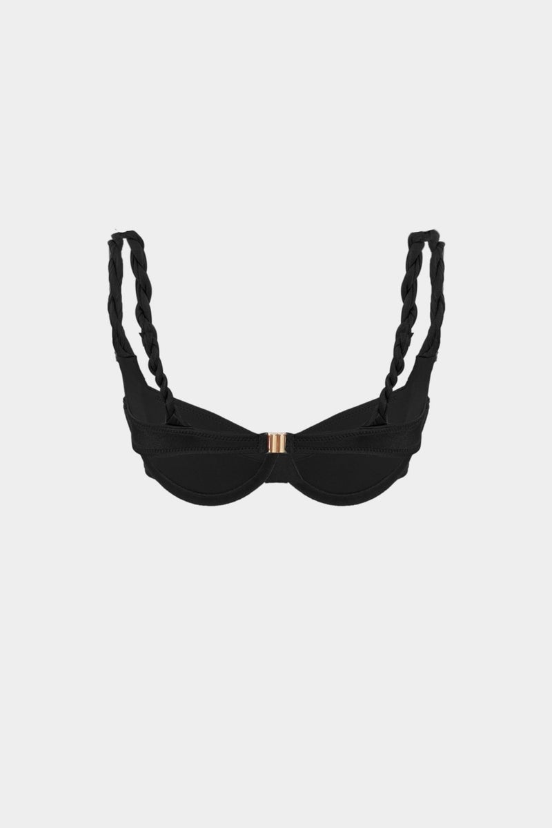 Açelya Okcu Azalea Okcu Premium Twist Strap Detailed Frigg Fit Women's Bikini Top  - Image 3