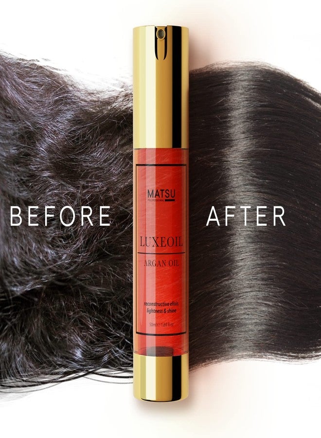 Matsu LUXEOIL ARGAN OIL |Intensive Hair Oil |Adds Shine & Gloss |Controls Frizz |Oil Treatment Hair Oil For Dry Damaged Hair |Hair Oil For Dry Hair - Image 5