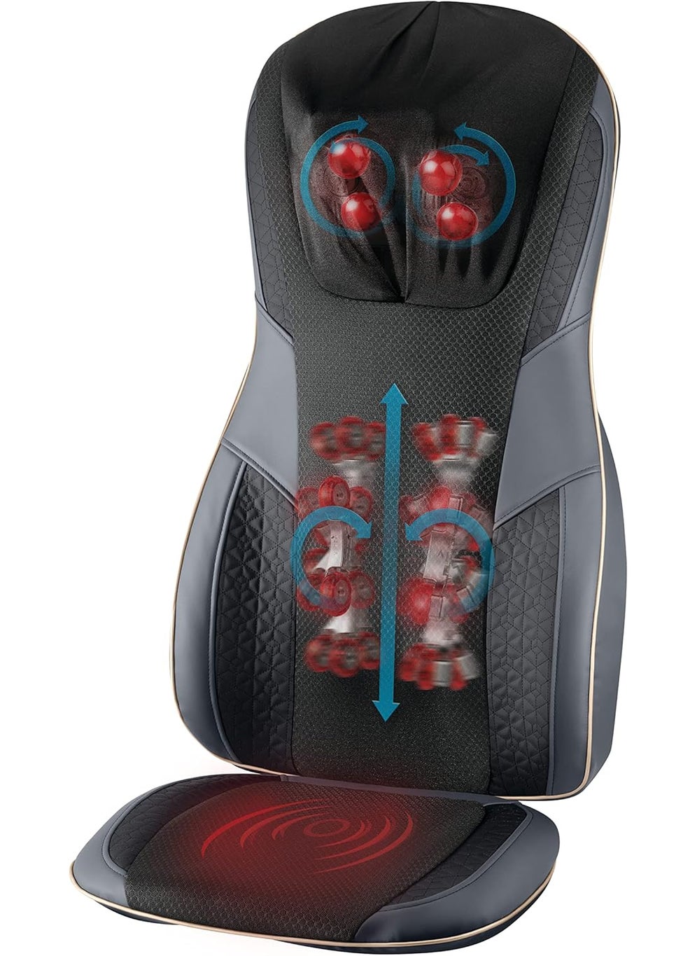 HoMedics HoMedics Serenity Shiatsu Massage Cushion with Sound  Meditation5 Massage Styles For Pain Relief Targets Neck  Shoulders Plus Soothing Heat  App Enabled  - Image 1