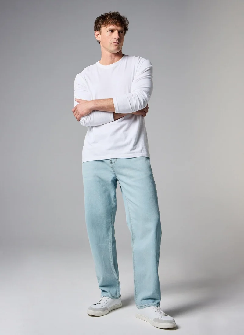 Light Wash Relaxed Fit Jeans Regular