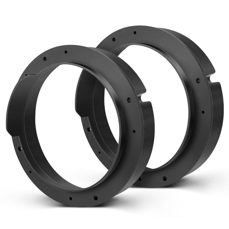 Generic NuIth 6.5 Inch Speaker Adapters Plate Spacer for VW 1999-2019, Porsche 2000-2006, Skoda 2005-2013, Seat 1999-2005 Aftermarket Front Door Speaker Adapter Mount Bracket Rings  - Image 1