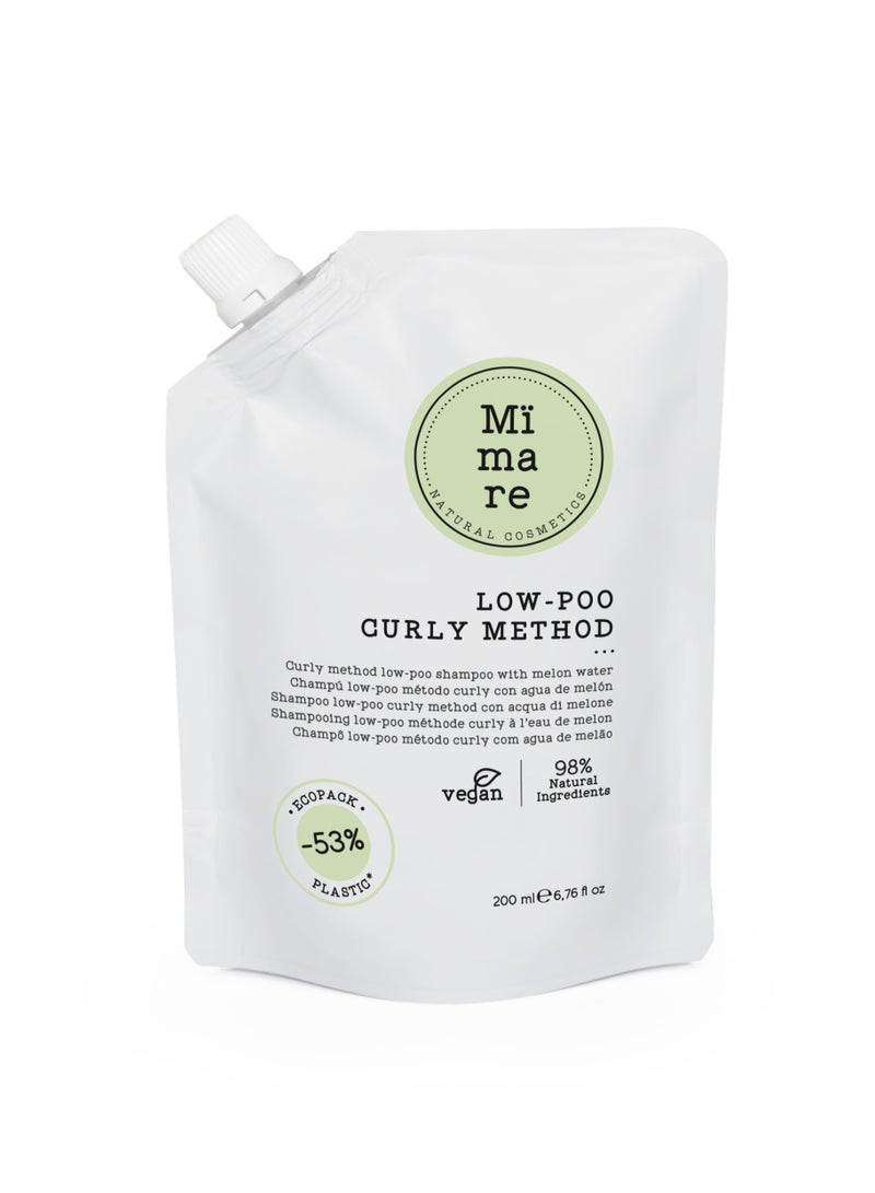 Mïmare Natural Cosmetics MIMARE CURLY METHOD LOW-POO SHAMPOO 200ML - Image 1