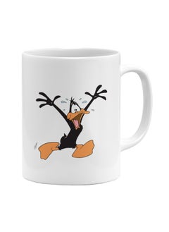 LIT Daffy Duck Printed Coffee Mug White/Black/Beige  - Image 1
