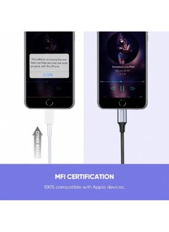 KAKUSIGA Lightning To 3.5 mm Headphone Converter Black  - Image 3