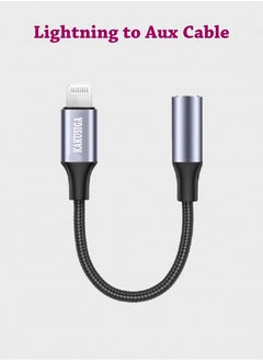 KAKUSIGA Lightning To 3.5 mm Headphone Converter Black  - Image 1