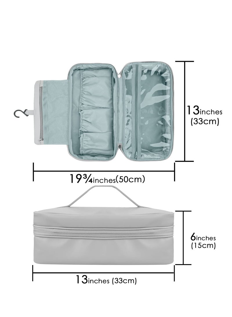 Excefore Travel Carry Case Compatible with Dyson Airwrap Styler, Portable Hanging Storage Case with Side Mesh Pockets, Hair Dryer Accessories Storage Bag - Image 5