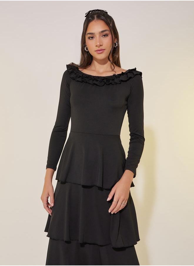 Take Two Tiered Ruffle Dress  - Image 3