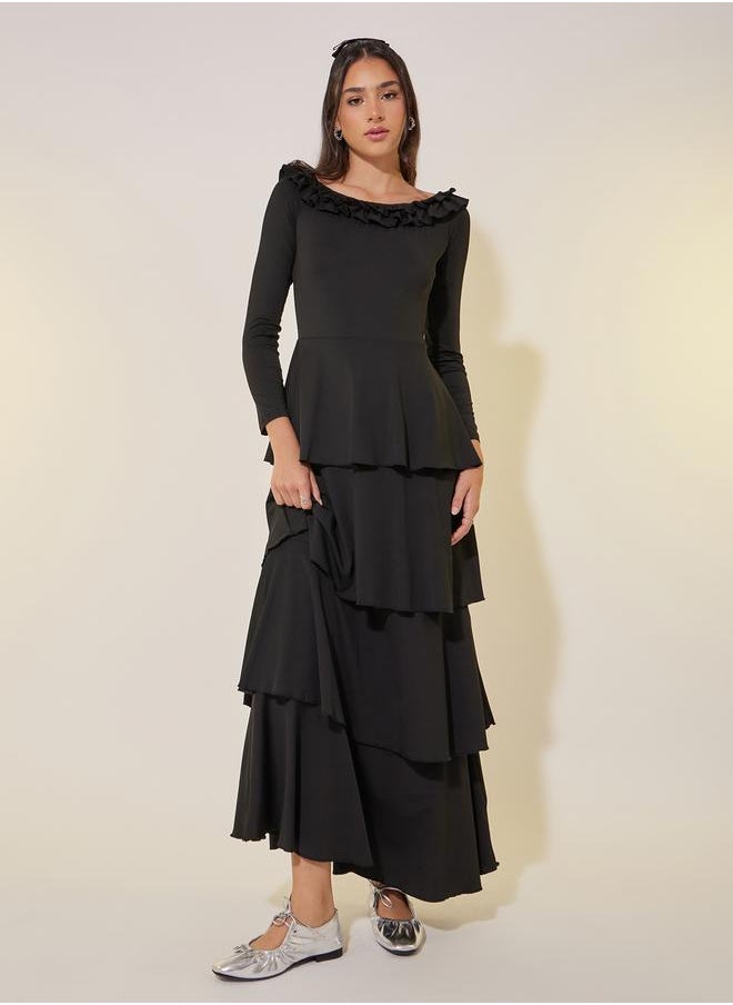 Take Two Tiered Ruffle Dress  - Image 2