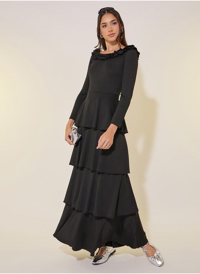 Take Two Tiered Ruffle Dress  - Image 1