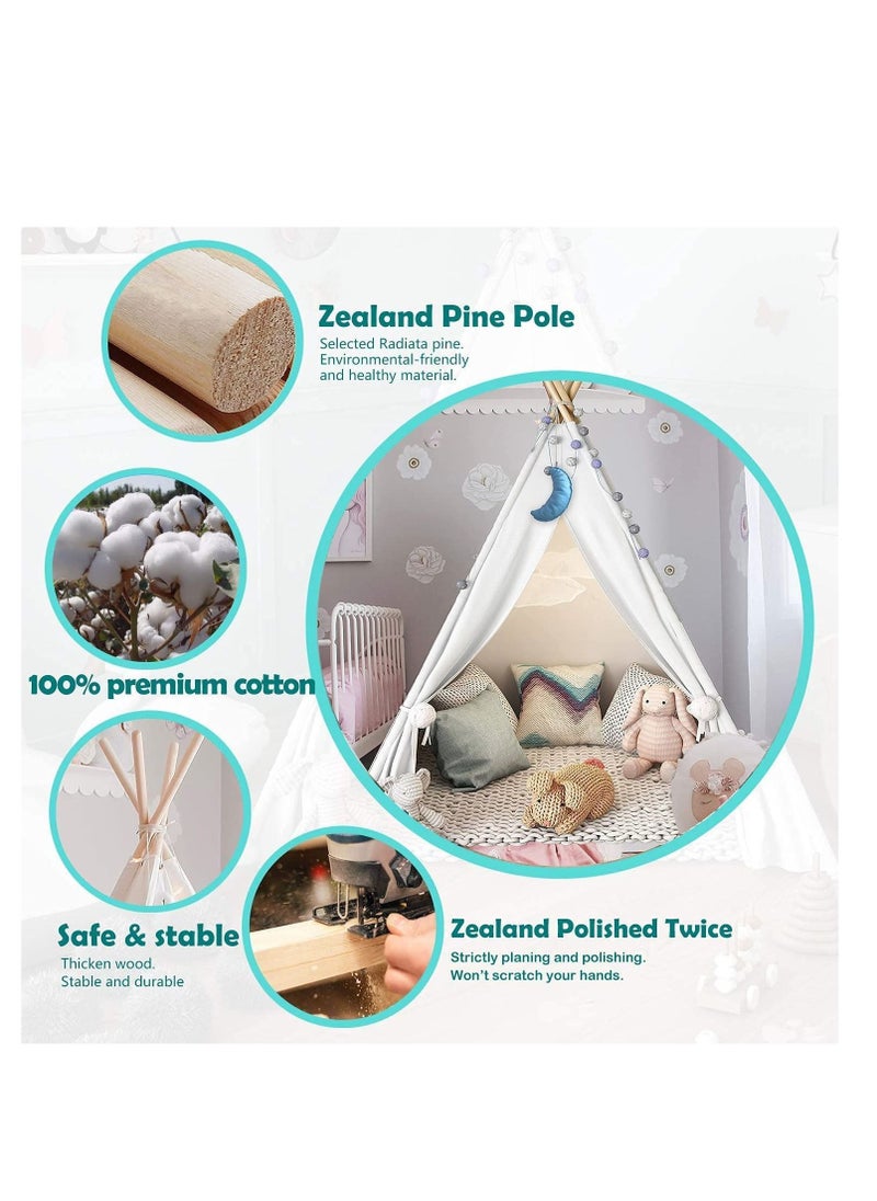 TYCOM TYCOM bear Large Indoor and Outdoor Kids Play House Double Window tent Baby House Washable Foldable Teepee Tent -Kids Play Tent Child Play Tent (Mat Not Included)  - Image 2