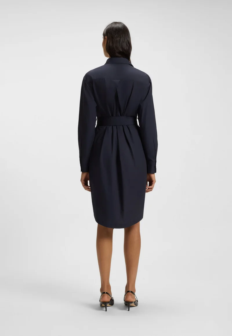 بوس فستان ميدي قطن بوبلين