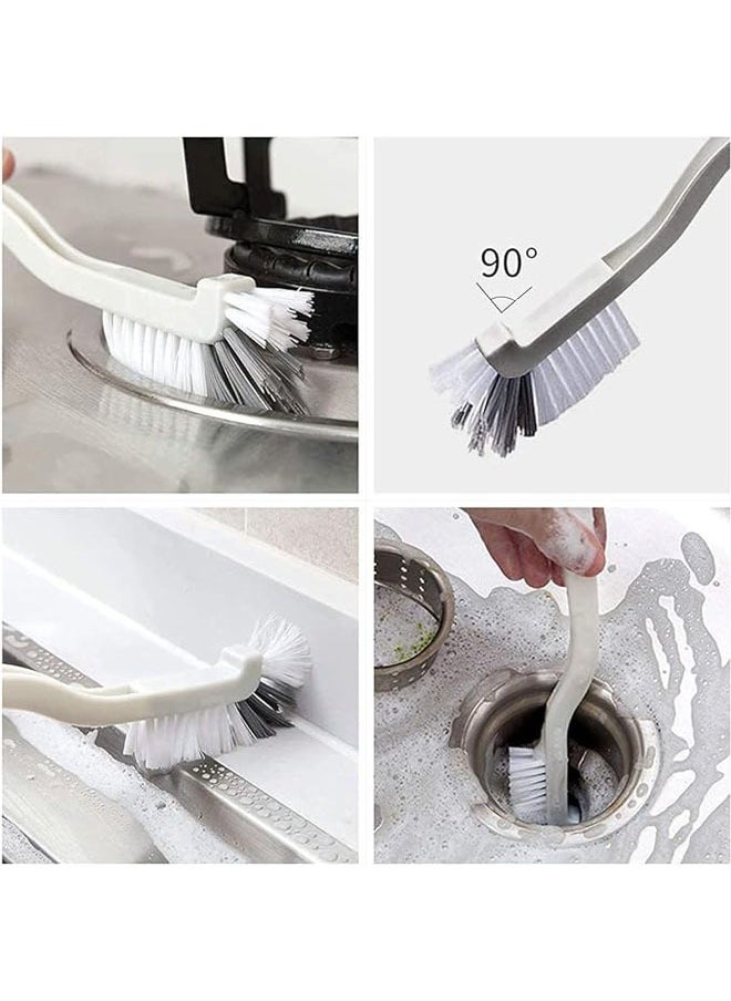 Arabest Cleaning Brush Set, 4 Pack Deep Cleaning Brushes for Kitchen Household Use, Kitchen Scrub Brush, Bottle Brush, Shoe Brush, Dish Scrub Brush, Corners Brush for Bathroom, Floor, Tile and Kitchen  - Image 3