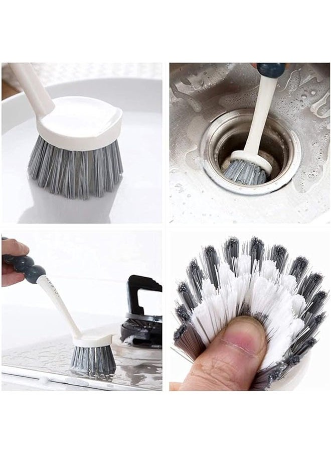 Arabest Cleaning Brush Set, 4 Pack Deep Cleaning Brushes for Kitchen Household Use, Kitchen Scrub Brush, Bottle Brush, Shoe Brush, Dish Scrub Brush, Corners Brush for Bathroom, Floor, Tile and Kitchen  - Image 2