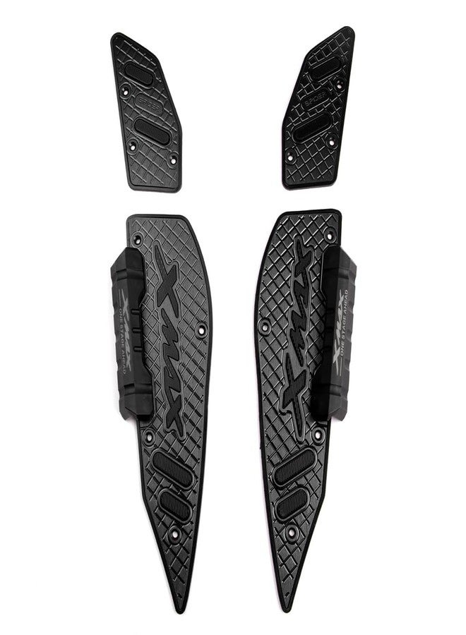 NORXI X-MAX Motorcycle Pedals Footpegs sidestand CNC Aluminum Alloy Front Footstep Foot Plate Footrest Pedal For YAMAHA X-MAX 300 2017-2024, Black - Image 1