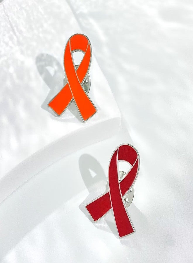 ETHOON 100 Pcs Red Ribbon Pins in Bulk for HIV AIDS Awareness, Drug Prevention, Heart Disease Awareness, Red Ribbon Awareness Pins for Men Women Doctors - Image 5