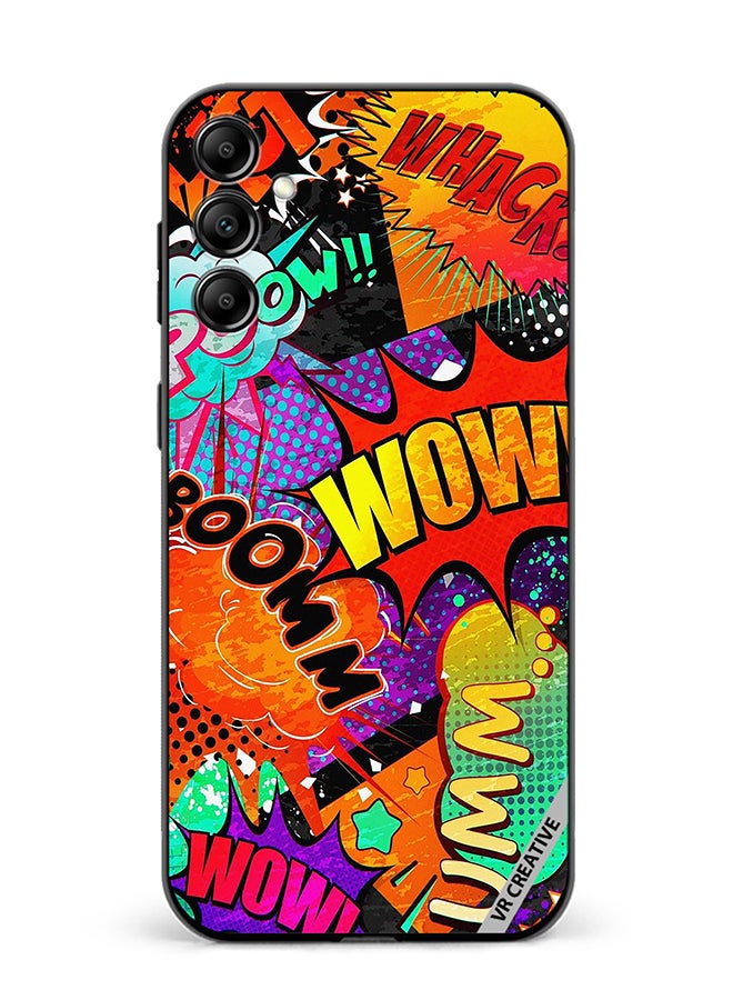 VR CREATIVE Protective Case Cover For Samsung Galaxy A55 Multiple Sticker Design Multicolour - Image 1