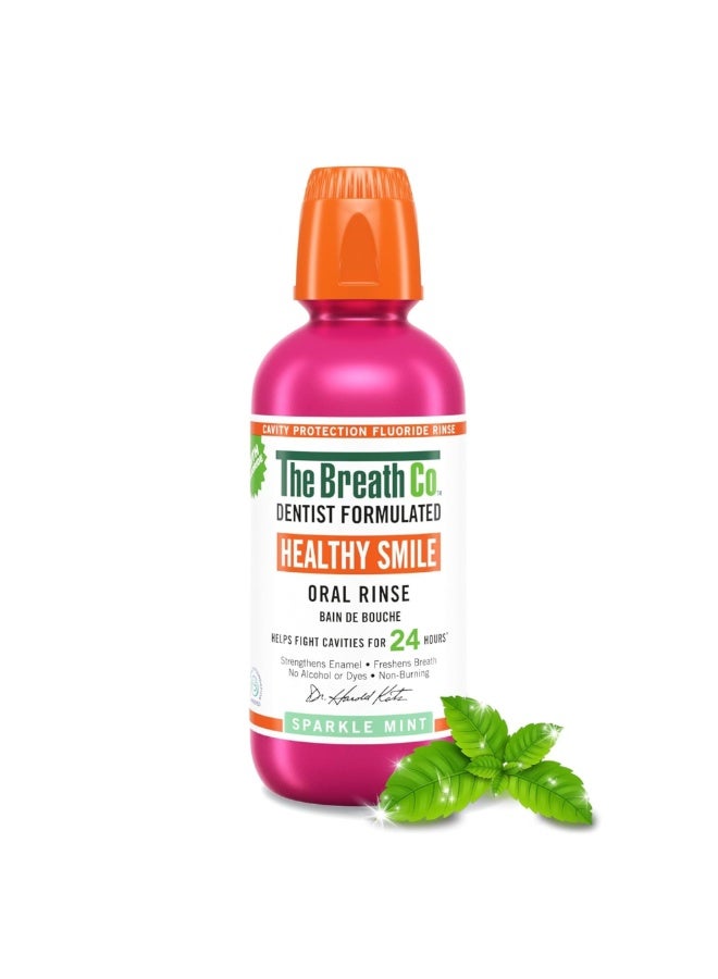 The Breath Co. Breath Healthy Gums Mouthwash, Alcohol-Free Oral Rinse for Plaque Control, Gum Care & Fresh Breath - Sparkle Mint - Image 1