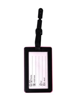 Cuisine Art Luggage Tag with Name ID Card, Personalized Identifier ID Labels, Flexible PVC Travel Tags, Secure Travel Luggage Labels for Baggage Identity, Suitcase Tag  – "Sorry, It's Mine" Design, Pink  - Image 2