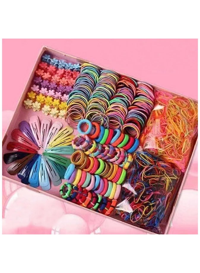 780pcs Girls Barrette Hair Tie Set - Image 1