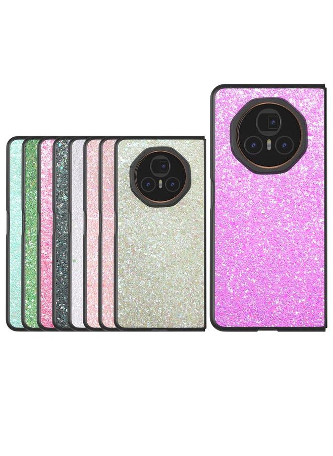 Green Tiger - Case For Honor Magic V3 Black Frame Colorful Glitter Phone Case - Image 1