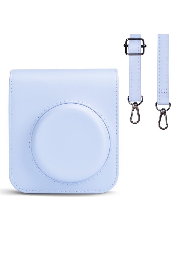 Rieibi Camera Case Compatible with Fuji Instax Mini 12 - Polaroid Instax 12 Carry Case for Fujifilm Instax Mini 12 Instant Camera - Fuji mini 12 Bag Cover with Strap - Blue - Image 1