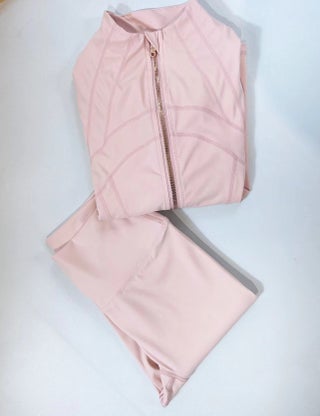 Jacket Womens Sports Jacket Zipper Cardigan Long Sleeve Slim-Fit Running Fitness Top Define Yoga suit Misty pink rose gold jacket suit - pzsku/Z47A209710DF10013EADFZ/45/1750434468/b00a5b37-a79d-4839-bc37-0e3c7402e4f7