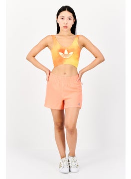 adidas Originals Women Sportswear Fit Sleeveless Running Crop Top, Orange  - Image 4