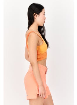 adidas Originals Women Sportswear Fit Sleeveless Running Crop Top, Orange  - Image 3