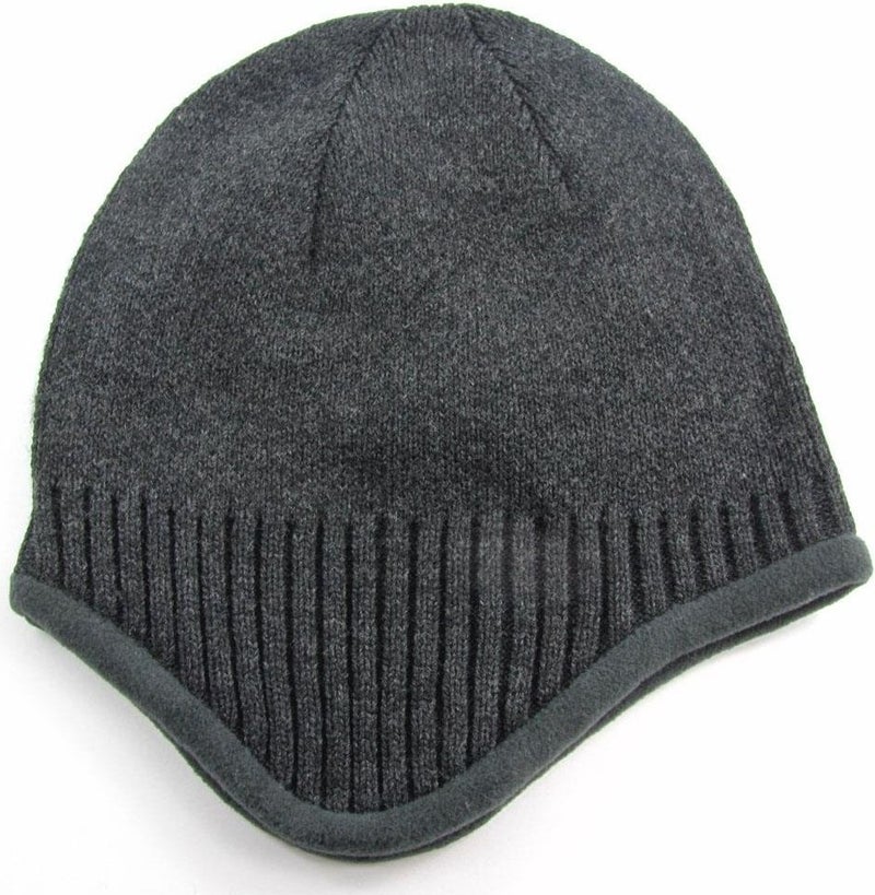 Takı Dükkanı Jewelry Shop CP181 Beret Hat Inner Polar Fleece With Earmuffs Men's Anthracite  - Image 1