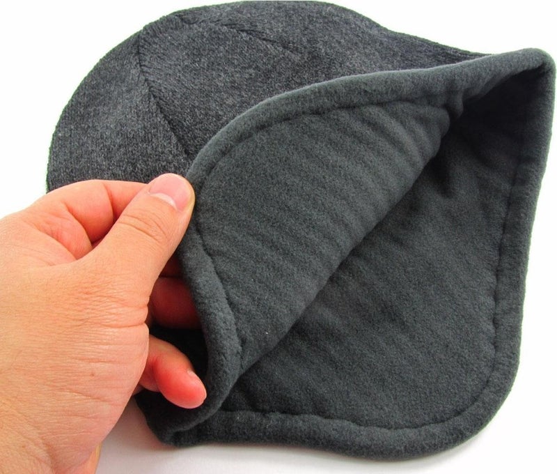 Takı Dükkanı Jewelry Shop CP181 Beret Hat Inner Polar Fleece With Earmuffs Men's Anthracite  - Image 3