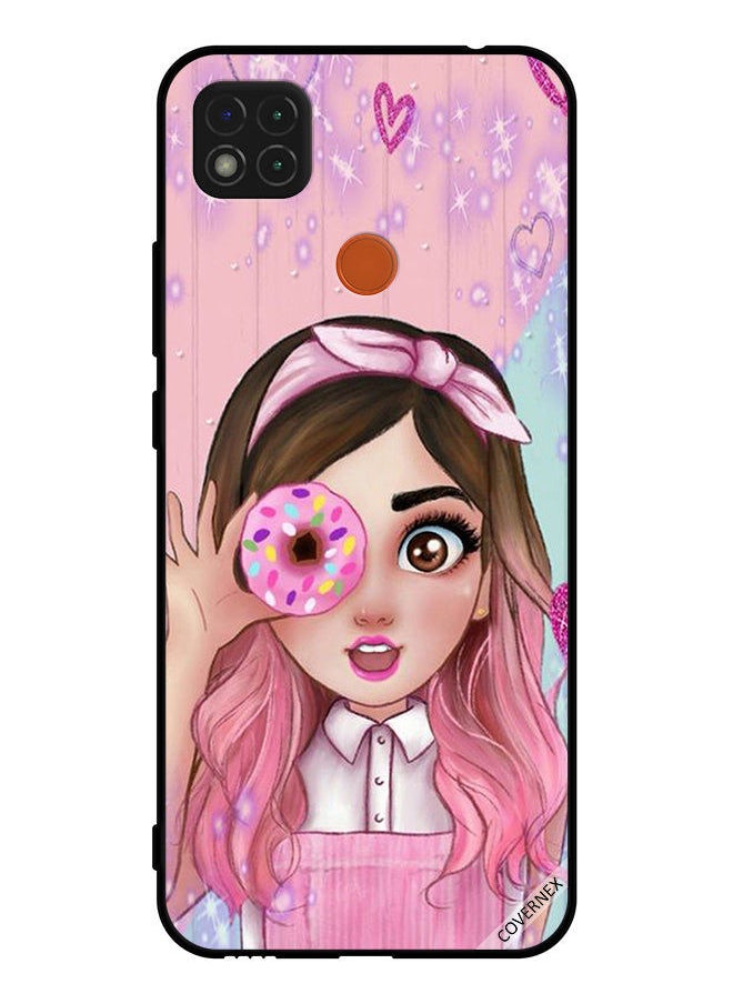 Covernex Protective Case Cover For Xiaomi Redmi 9C Cute Little Girl Holding Donut  - Image 1
