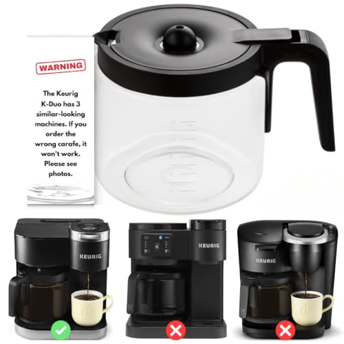HAKANO Replacement 12-Cup Coffee Pot Carafe for Keurig K-Duo [ NOT COMPATIBLE With Keurig K-Duo "Essentials" ] - Image 1