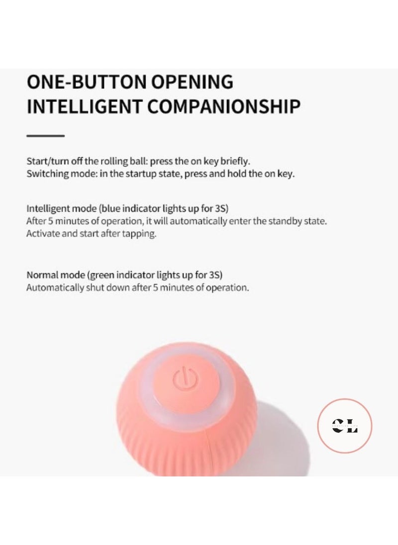 CREATIVE LIFE - Smart Cat Toy, Automatic Rolling Ball Electric Cat Ball Interactive For Cats ABS Balls for Dogs Pet Chew Toy - Image 1