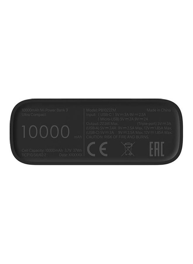 Xiaomi Mi Power Bank 3 Ultra Compact 10000 mAh Black - Image 3