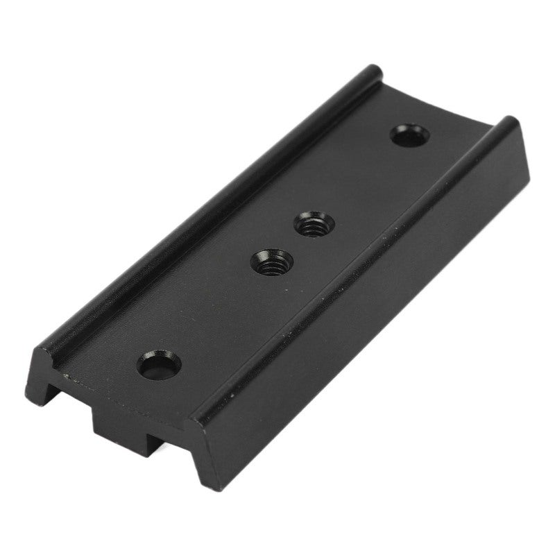 4.25in Black Dovetail Plate Full Metal Alloy Easy Dismantle EQ Mount Accessory - 1/4in Thread Telescope Mounting for Equatorial Mount Star Road Photography - Image 1