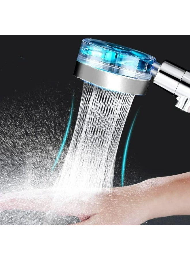 High Pressure Handheld Shower Head | Turbo Fan Spray | One-Key Pause | 360° Rotating | Hose & Bracket Included - Image 2