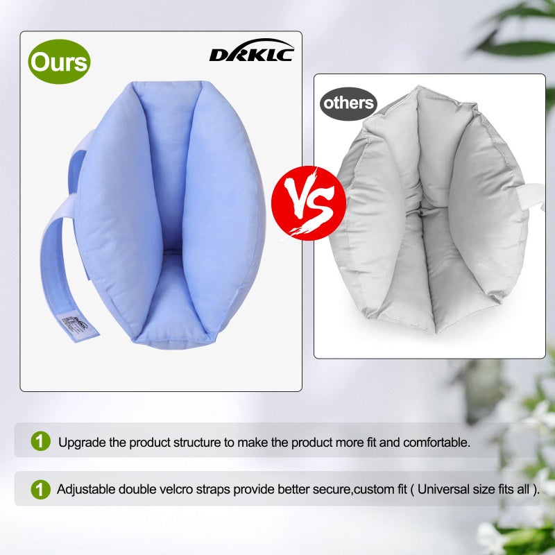 DRKLC Heel Protector Cushion for Pressure Sores,Adjustable Foot Support Boot Surgery Recovery Supplies for Elderly Bedridden Pressure Ulcer Cushion Ankle Pillow for Bed, Wheelchairs (1 Piece) - Image 3