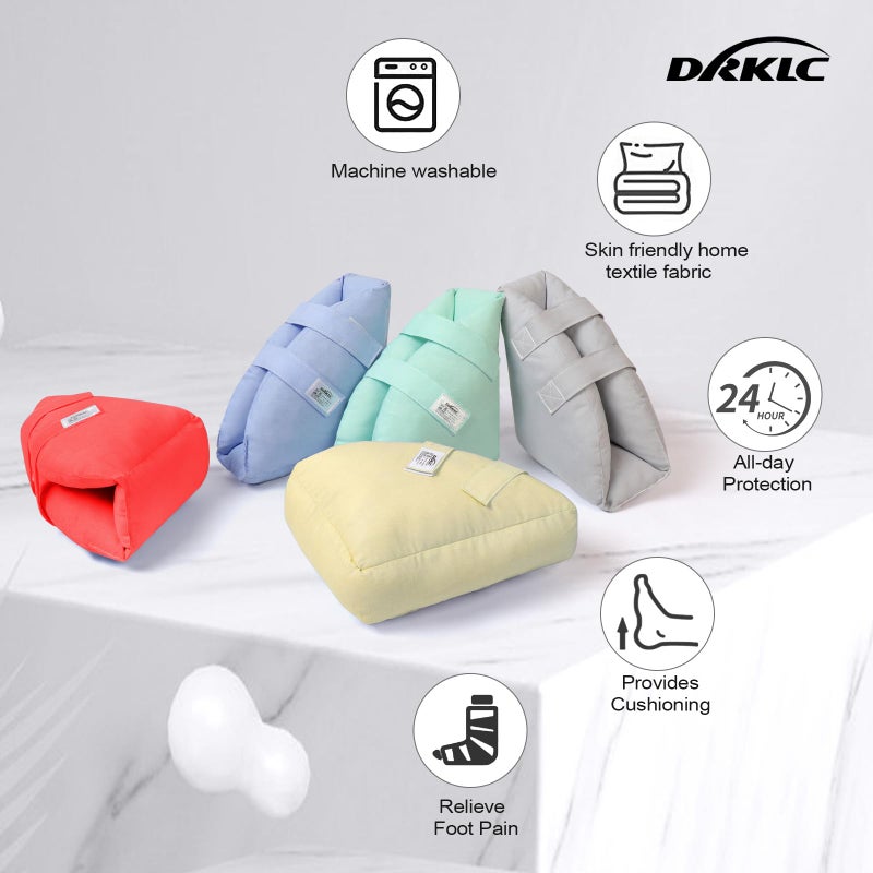 DRKLC Heel Protector Cushion for Pressure Sores,Adjustable Foot Support Boot Surgery Recovery Supplies for Elderly Bedridden Pressure Ulcer Cushion Ankle Pillow for Bed, Wheelchairs (1 Piece) - Image 4