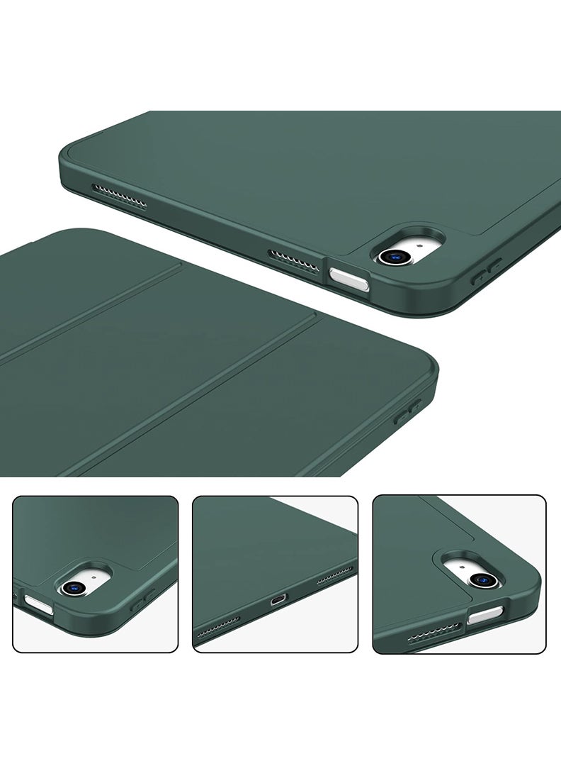 Theodor Case Compatible with iPad (A16) 11th Gen 11 Inch 2025/10th Gen 10.9 Inch 2022 Smart Case with Pencil Holder, Protective Case with Soft TPU Back, Auto Sleep/Wake Cover, Dark Green  - Image 3