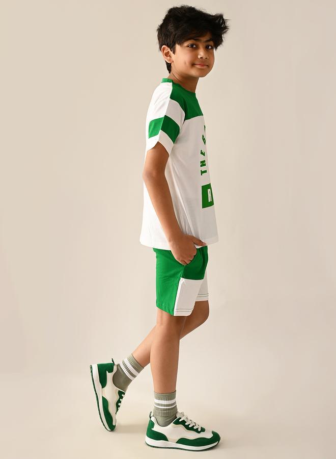 LILPICKS Numeric Printed T-shirt with Shorts Set  - Image 5