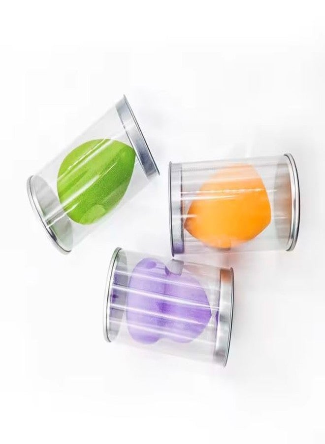 Aternal Make up sponges for foundation 3 pieces suitable for Mixing Foundation, creams, multi-color - Image 2