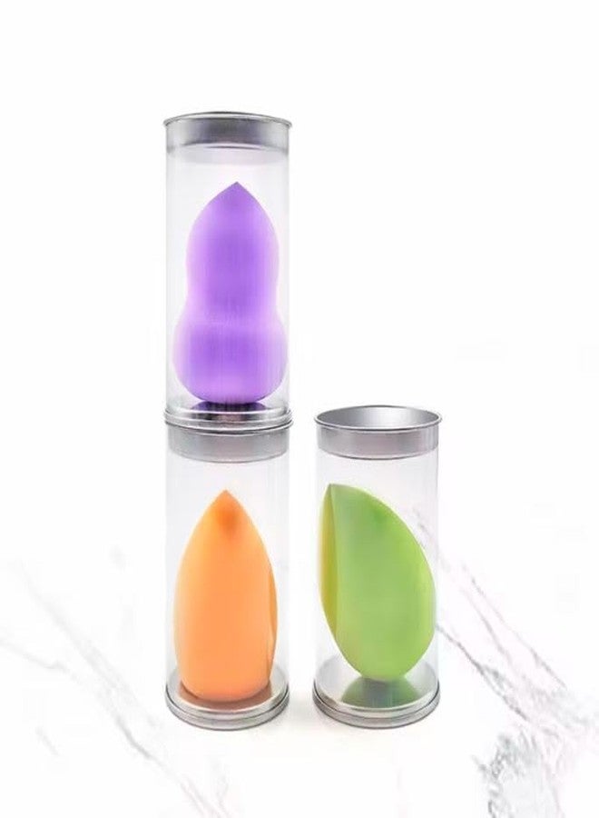 Aternal Make up sponges for foundation 3 pieces suitable for Mixing Foundation, creams, multi-color - Image 1
