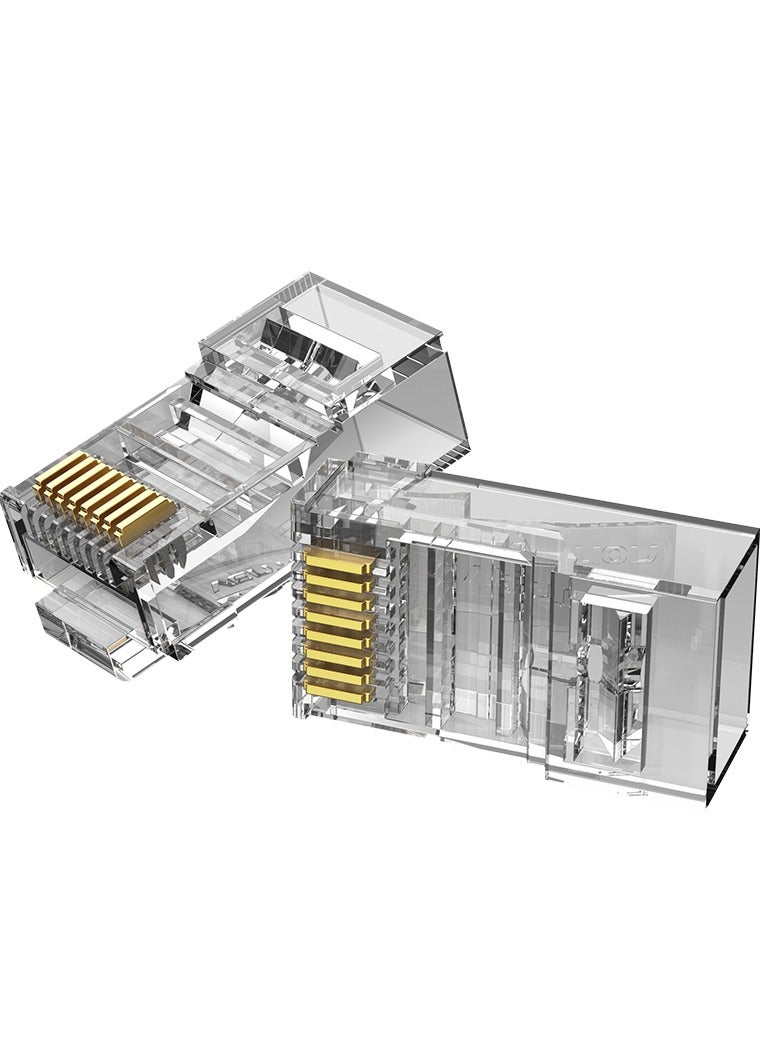 VENTION Cat.5E UTP RJ45 Modular Plug Transparent 10 Pack Model # IDBR0-10 - Image 1