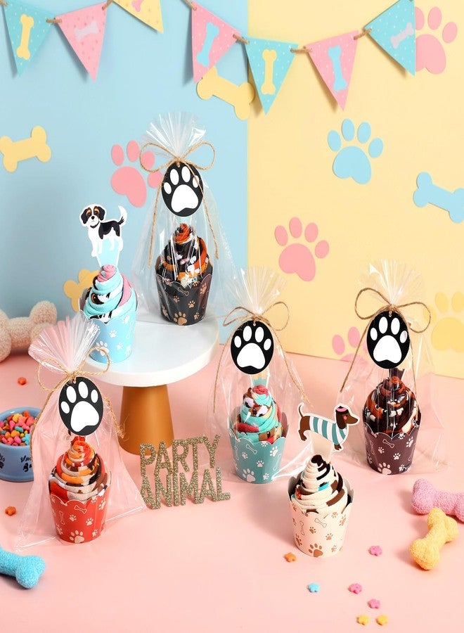 Foaincore 6 Pairs Christmas Dog Cupcake Socks for Women Christmas Dog Socks Gifts Bulk for Xmas Holiday DIY Gifts Supplies - Image 4