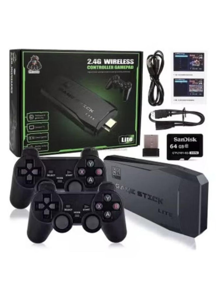 DBLEW - M8 Video Game Stick Lite 4k 2.4g Wireless Anatel Controller Gamepad 2 Console 10000 Games 64gb Retro Classic Gamepad Suitable For Ps1 Gba Md - Image 1